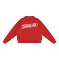 Essential Fleece Mock-Neck Crew Sweatshirt